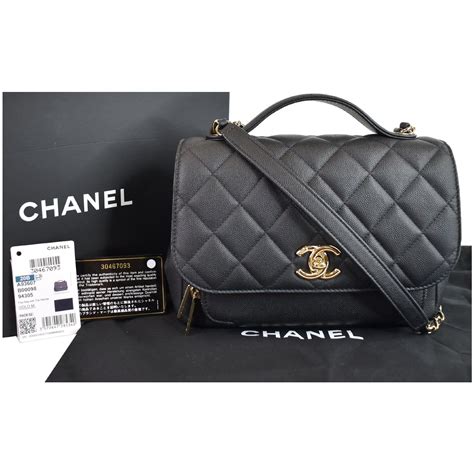 chanel caviar quilted medium business affinity flap black|Flap Bags .